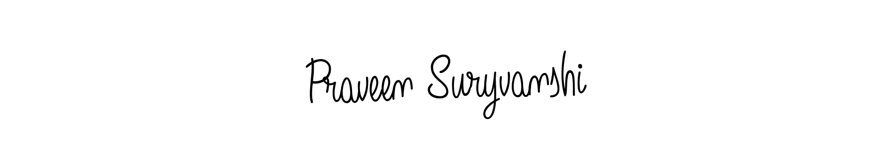 Make a beautiful signature design for name Praveen Suryvanshi. Use this online signature maker to create a handwritten signature for free. Praveen Suryvanshi signature style 5 images and pictures png