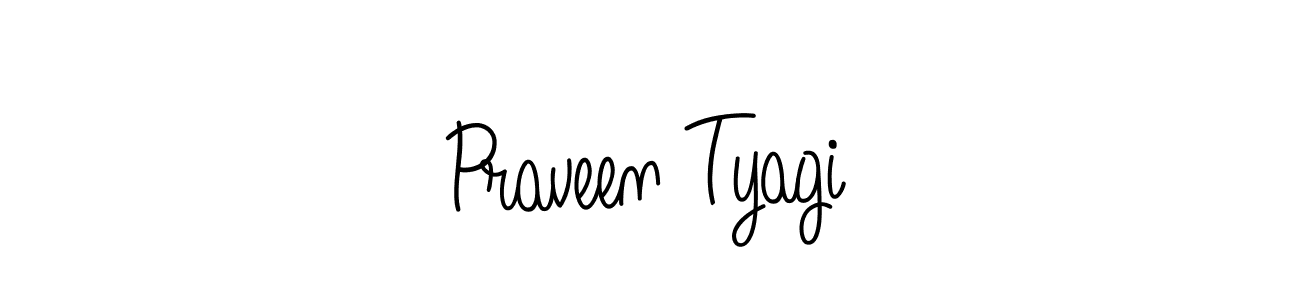 How to make Praveen Tyagi name signature. Use Angelique-Rose-font-FFP style for creating short signs online. This is the latest handwritten sign. Praveen Tyagi signature style 5 images and pictures png