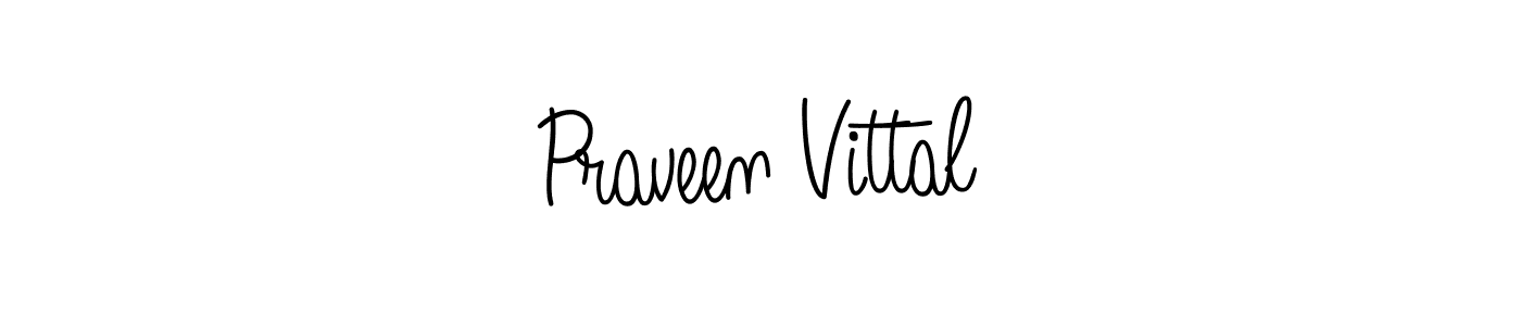 Create a beautiful signature design for name Praveen Vittal. With this signature (Angelique-Rose-font-FFP) fonts, you can make a handwritten signature for free. Praveen Vittal signature style 5 images and pictures png