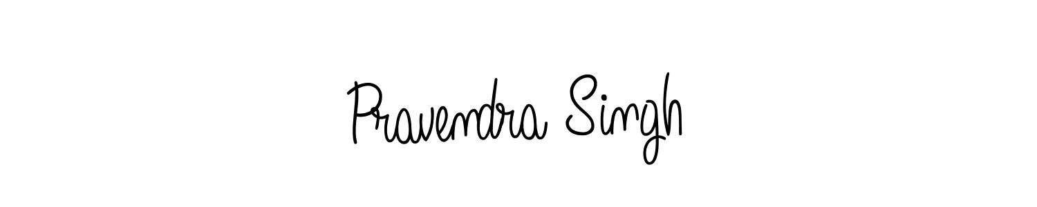Design your own signature with our free online signature maker. With this signature software, you can create a handwritten (Angelique-Rose-font-FFP) signature for name Pravendra Singh. Pravendra Singh signature style 5 images and pictures png