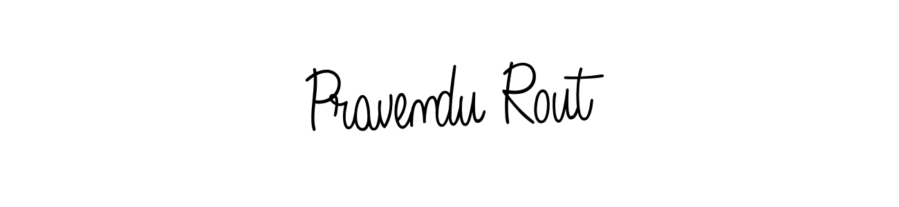 Pravendu Rout stylish signature style. Best Handwritten Sign (Angelique-Rose-font-FFP) for my name. Handwritten Signature Collection Ideas for my name Pravendu Rout. Pravendu Rout signature style 5 images and pictures png