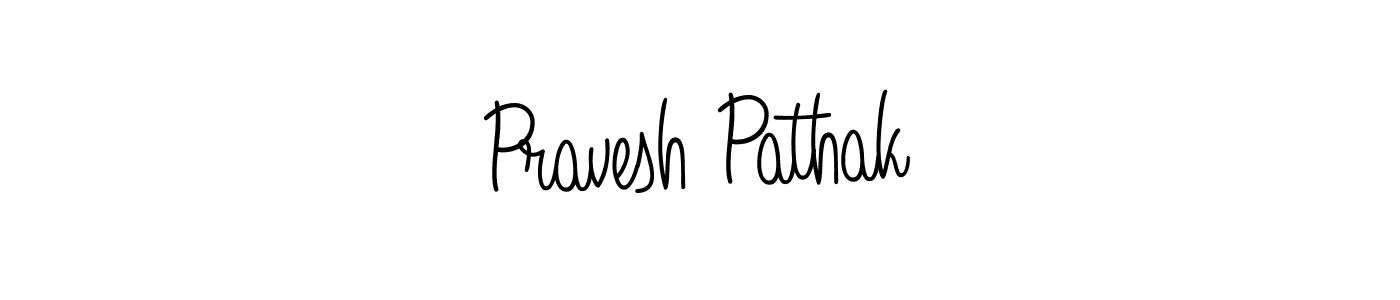 Create a beautiful signature design for name Pravesh Pathak. With this signature (Angelique-Rose-font-FFP) fonts, you can make a handwritten signature for free. Pravesh Pathak signature style 5 images and pictures png