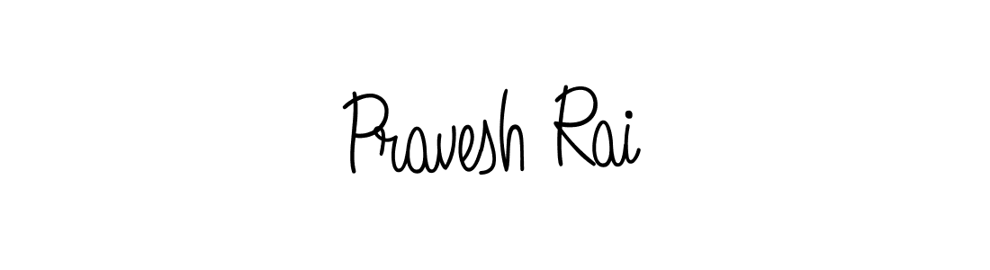 How to make Pravesh Rai name signature. Use Angelique-Rose-font-FFP style for creating short signs online. This is the latest handwritten sign. Pravesh Rai signature style 5 images and pictures png