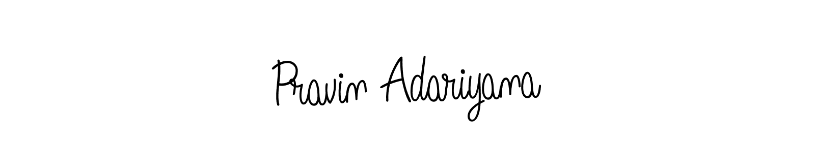 You can use this online signature creator to create a handwritten signature for the name Pravin Adariyana. This is the best online autograph maker. Pravin Adariyana signature style 5 images and pictures png