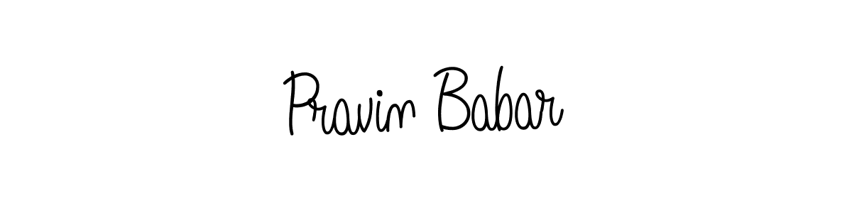 Design your own signature with our free online signature maker. With this signature software, you can create a handwritten (Angelique-Rose-font-FFP) signature for name Pravin Babar. Pravin Babar signature style 5 images and pictures png