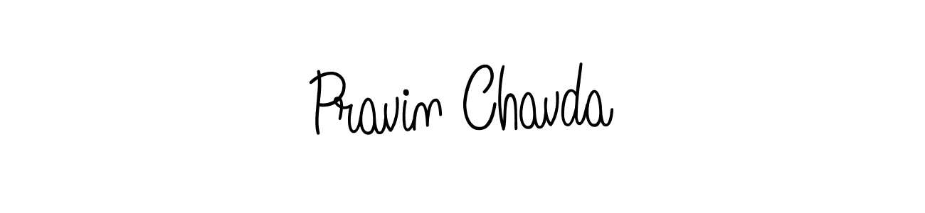 How to make Pravin Chavda signature? Angelique-Rose-font-FFP is a professional autograph style. Create handwritten signature for Pravin Chavda name. Pravin Chavda signature style 5 images and pictures png