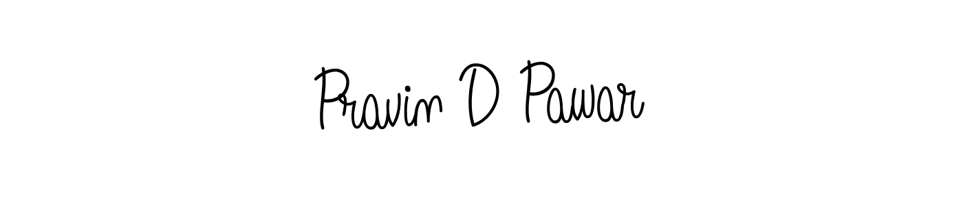 Use a signature maker to create a handwritten signature online. With this signature software, you can design (Angelique-Rose-font-FFP) your own signature for name Pravin D Pawar. Pravin D Pawar signature style 5 images and pictures png