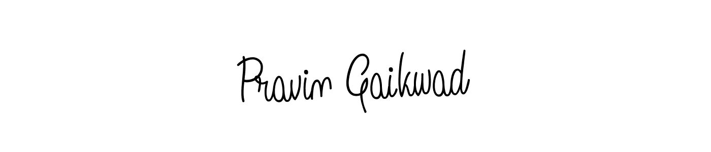 Use a signature maker to create a handwritten signature online. With this signature software, you can design (Angelique-Rose-font-FFP) your own signature for name Pravin Gaikwad. Pravin Gaikwad signature style 5 images and pictures png