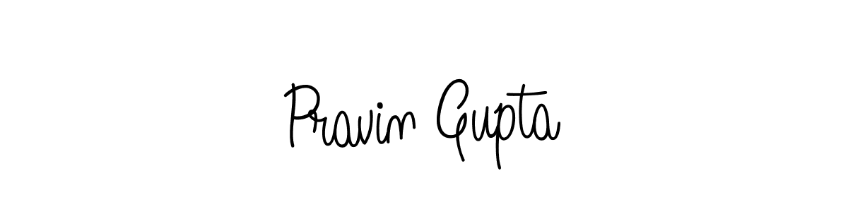 Design your own signature with our free online signature maker. With this signature software, you can create a handwritten (Angelique-Rose-font-FFP) signature for name Pravin Gupta. Pravin Gupta signature style 5 images and pictures png