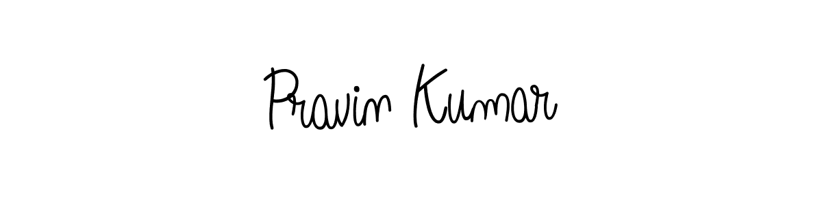 Create a beautiful signature design for name Pravin Kumar. With this signature (Angelique-Rose-font-FFP) fonts, you can make a handwritten signature for free. Pravin Kumar signature style 5 images and pictures png