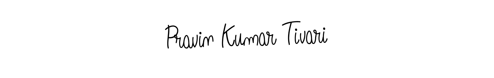 Make a beautiful signature design for name Pravin Kumar Tivari. With this signature (Angelique-Rose-font-FFP) style, you can create a handwritten signature for free. Pravin Kumar Tivari signature style 5 images and pictures png