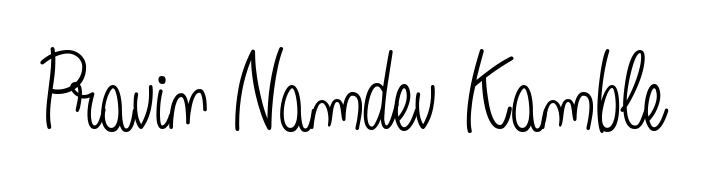 A stylish, flowing autograph style designed for name Pravin Namdev Kamble using Angelique-Rose-font-FFP typography. Perfect for digital creative projects. Pravin Namdev Kamble signature style 5 images and pictures png