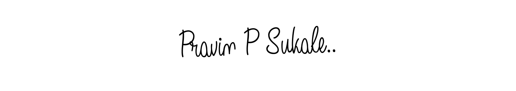 Also we have Pravin P Sukale.. name is the best signature style. Create professional handwritten signature collection using Angelique-Rose-font-FFP autograph style. Pravin P Sukale.. signature style 5 images and pictures png