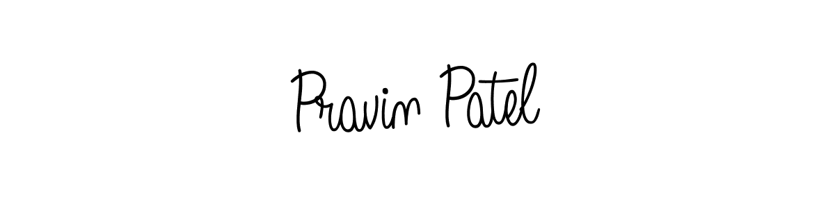 Make a beautiful signature design for name Pravin Patel. With this signature (Angelique-Rose-font-FFP) style, you can create a handwritten signature for free. Pravin Patel signature style 5 images and pictures png