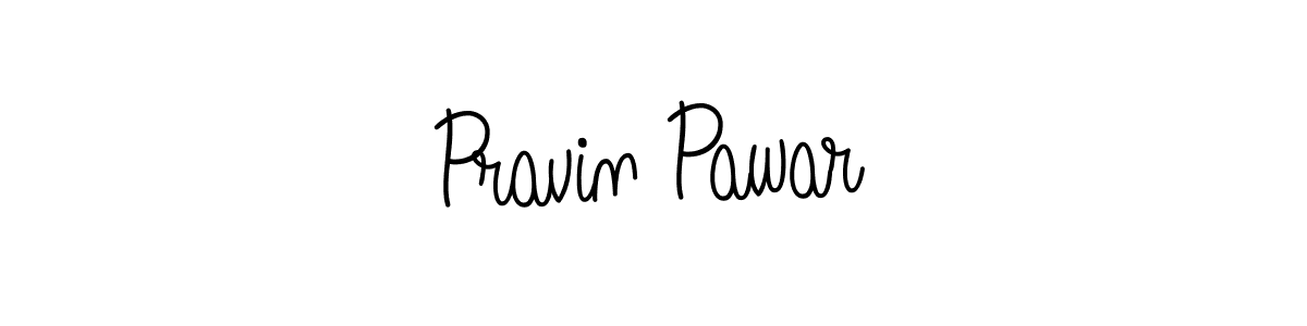 Use a signature maker to create a handwritten signature online. With this signature software, you can design (Angelique-Rose-font-FFP) your own signature for name Pravin Pawar. Pravin Pawar signature style 5 images and pictures png