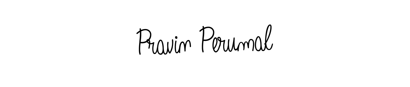 Create a beautiful signature design for name Pravin Perumal. With this signature (Angelique-Rose-font-FFP) fonts, you can make a handwritten signature for free. Pravin Perumal signature style 5 images and pictures png