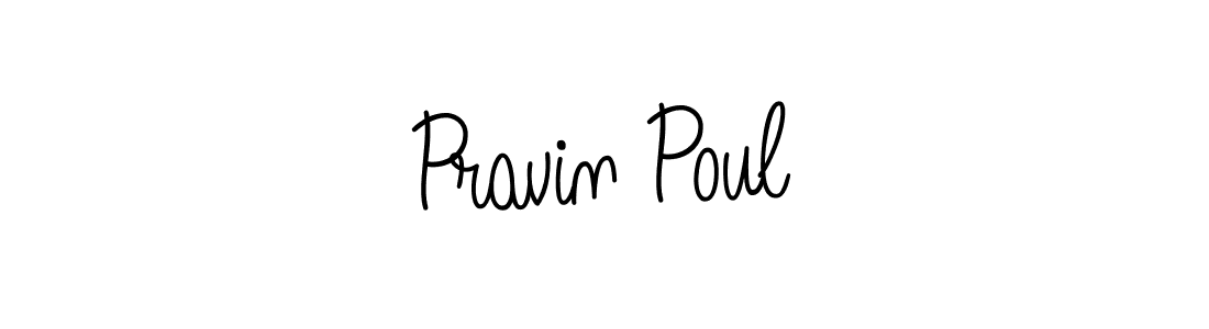 Design your own signature with our free online signature maker. With this signature software, you can create a handwritten (Angelique-Rose-font-FFP) signature for name Pravin Poul. Pravin Poul signature style 5 images and pictures png