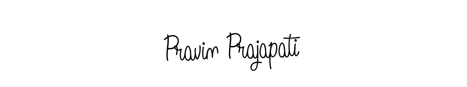 Also we have Pravin Prajapati name is the best signature style. Create professional handwritten signature collection using Angelique-Rose-font-FFP autograph style. Pravin Prajapati signature style 5 images and pictures png