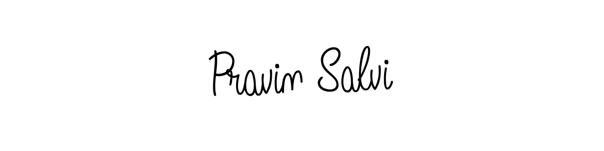 Create a beautiful signature design for name Pravin Salvi. With this signature (Angelique-Rose-font-FFP) fonts, you can make a handwritten signature for free. Pravin Salvi signature style 5 images and pictures png