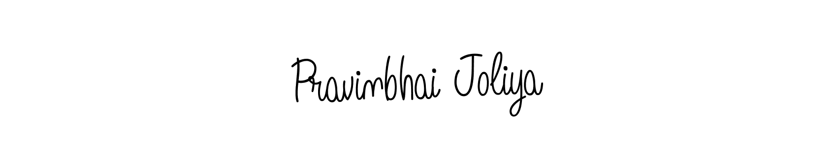 Create a beautiful signature design for name Pravinbhai Joliya. With this signature (Angelique-Rose-font-FFP) fonts, you can make a handwritten signature for free. Pravinbhai Joliya signature style 5 images and pictures png