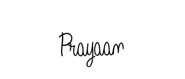 Create a beautiful signature design for name Prayaan. With this signature (Angelique-Rose-font-FFP) fonts, you can make a handwritten signature for free. Prayaan signature style 5 images and pictures png