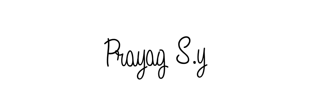 How to Draw Prayag S.y signature style? Angelique-Rose-font-FFP is a latest design signature styles for name Prayag S.y. Prayag S.y signature style 5 images and pictures png