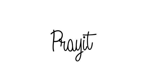 You should practise on your own different ways (Angelique-Rose-font-FFP) to write your name (Prayit) in signature. don't let someone else do it for you. Prayit signature style 5 images and pictures png