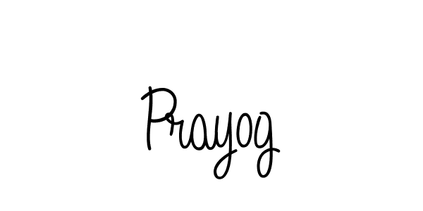 The best way (Angelique-Rose-font-FFP) to make a short signature is to pick only two or three words in your name. The name Prayog include a total of six letters. For converting this name. Prayog signature style 5 images and pictures png