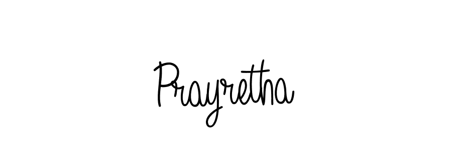 The best way (Angelique-Rose-font-FFP) to make a short signature is to pick only two or three words in your name. The name Prayretha include a total of six letters. For converting this name. Prayretha signature style 5 images and pictures png