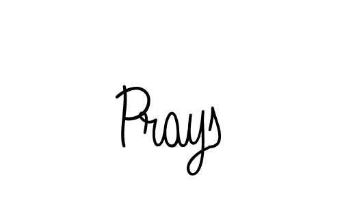 Make a beautiful signature design for name Prays. With this signature (Angelique-Rose-font-FFP) style, you can create a handwritten signature for free. Prays signature style 5 images and pictures png