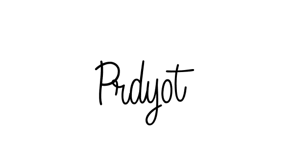 Make a beautiful signature design for name Prdyot. With this signature (Angelique-Rose-font-FFP) style, you can create a handwritten signature for free. Prdyot signature style 5 images and pictures png