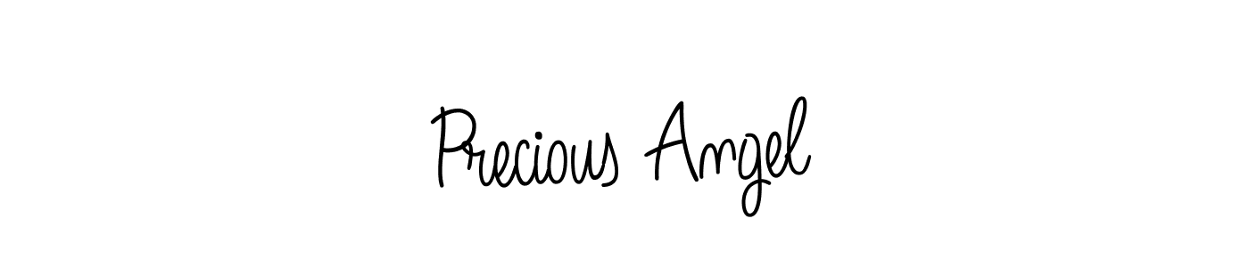 Use a signature maker to create a handwritten signature online. With this signature software, you can design (Angelique-Rose-font-FFP) your own signature for name Precious Angel. Precious Angel signature style 5 images and pictures png