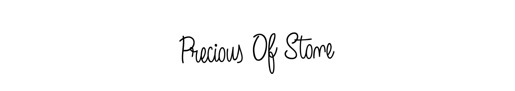 How to make Precious Of Stone name signature. Use Angelique-Rose-font-FFP style for creating short signs online. This is the latest handwritten sign. Precious Of Stone signature style 5 images and pictures png