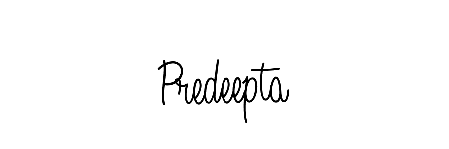 You should practise on your own different ways (Angelique-Rose-font-FFP) to write your name (Predeepta) in signature. don't let someone else do it for you. Predeepta signature style 5 images and pictures png