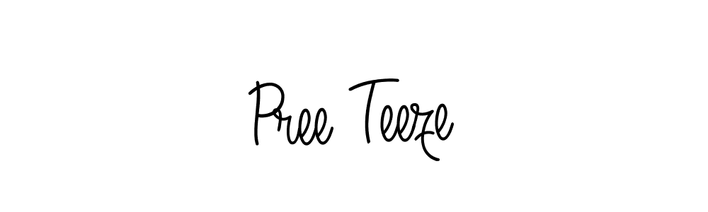 How to Draw Pree Teeze signature style? Angelique-Rose-font-FFP is a latest design signature styles for name Pree Teeze. Pree Teeze signature style 5 images and pictures png