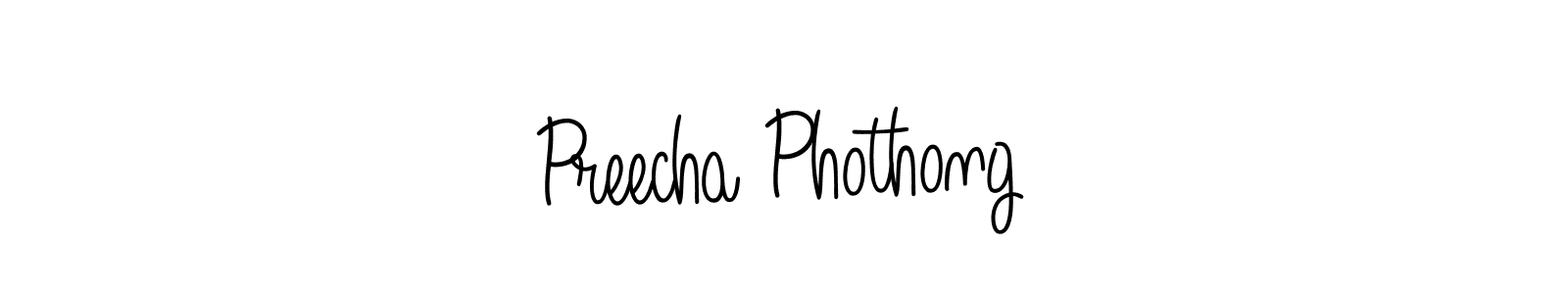 if you are searching for the best signature style for your name Preecha Phothong. so please give up your signature search. here we have designed multiple signature styles  using Angelique-Rose-font-FFP. Preecha Phothong signature style 5 images and pictures png