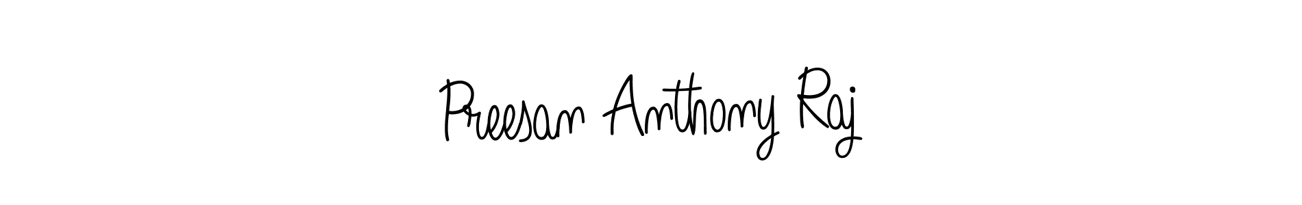 The best way (Angelique-Rose-font-FFP) to make a short signature is to pick only two or three words in your name. The name Preesan Anthony Raj include a total of six letters. For converting this name. Preesan Anthony Raj signature style 5 images and pictures png