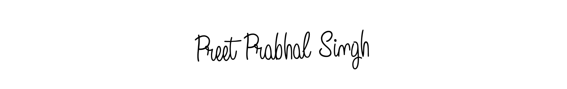 Use a signature maker to create a handwritten signature online. With this signature software, you can design (Angelique-Rose-font-FFP) your own signature for name Preet Prabhal Singh. Preet Prabhal Singh signature style 5 images and pictures png