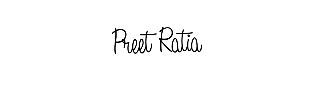 Use a signature maker to create a handwritten signature online. With this signature software, you can design (Angelique-Rose-font-FFP) your own signature for name Preet Ratia. Preet Ratia signature style 5 images and pictures png
