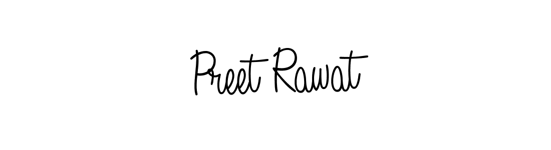 Make a beautiful signature design for name Preet Rawat. With this signature (Angelique-Rose-font-FFP) style, you can create a handwritten signature for free. Preet Rawat signature style 5 images and pictures png