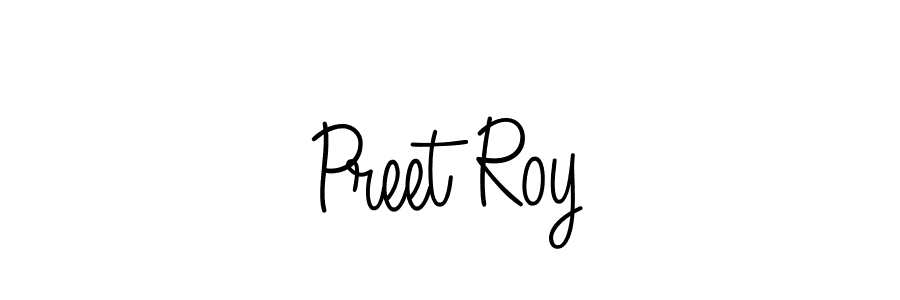 The best way (Angelique-Rose-font-FFP) to make a short signature is to pick only two or three words in your name. The name Preet Roy include a total of six letters. For converting this name. Preet Roy signature style 5 images and pictures png