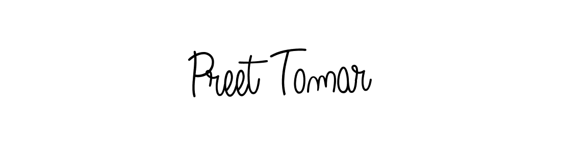 Design your own signature with our free online signature maker. With this signature software, you can create a handwritten (Angelique-Rose-font-FFP) signature for name Preet Tomar. Preet Tomar signature style 5 images and pictures png