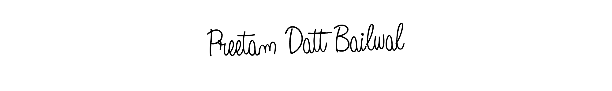Design your own signature with our free online signature maker. With this signature software, you can create a handwritten (Angelique-Rose-font-FFP) signature for name Preetam Datt Bailwal. Preetam Datt Bailwal signature style 5 images and pictures png