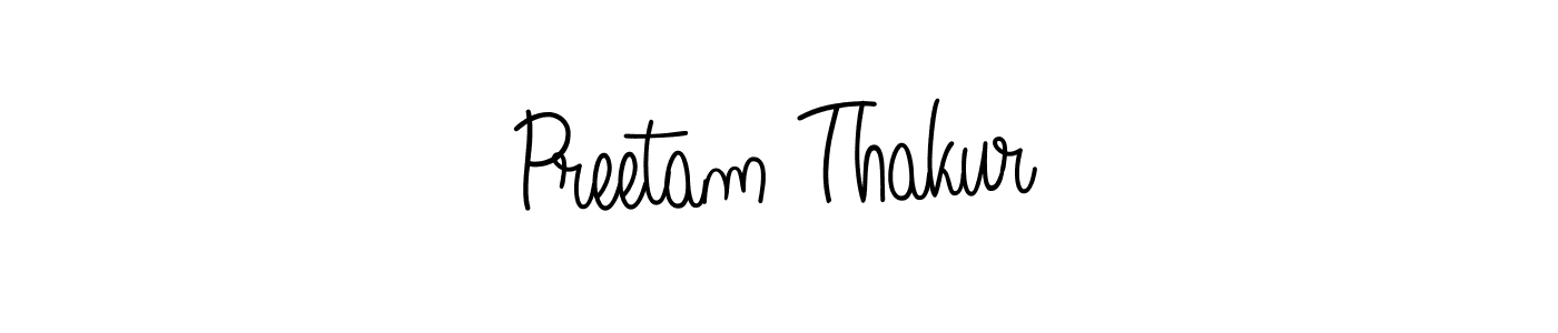 How to make Preetam Thakur signature? Angelique-Rose-font-FFP is a professional autograph style. Create handwritten signature for Preetam Thakur name. Preetam Thakur signature style 5 images and pictures png