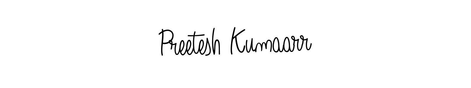Make a short Preetesh Kumaarr signature style. Manage your documents anywhere anytime using Angelique-Rose-font-FFP. Create and add eSignatures, submit forms, share and send files easily. Preetesh Kumaarr signature style 5 images and pictures png