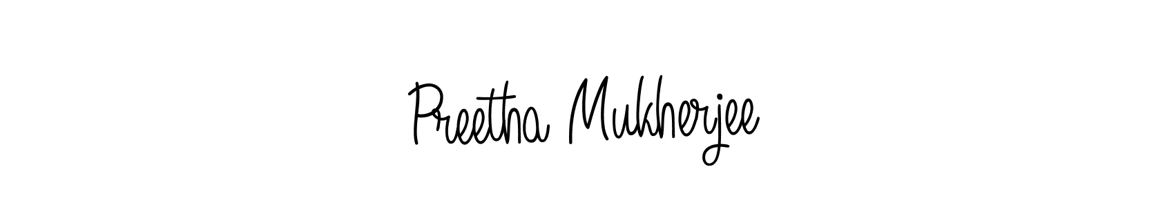 Once you've used our free online signature maker to create your best signature Angelique-Rose-font-FFP style, it's time to enjoy all of the benefits that Preetha Mukherjee name signing documents. Preetha Mukherjee signature style 5 images and pictures png