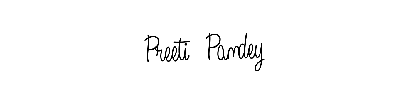 Preeti  Pandey stylish signature style. Best Handwritten Sign (Angelique-Rose-font-FFP) for my name. Handwritten Signature Collection Ideas for my name Preeti  Pandey. Preeti  Pandey signature style 5 images and pictures png