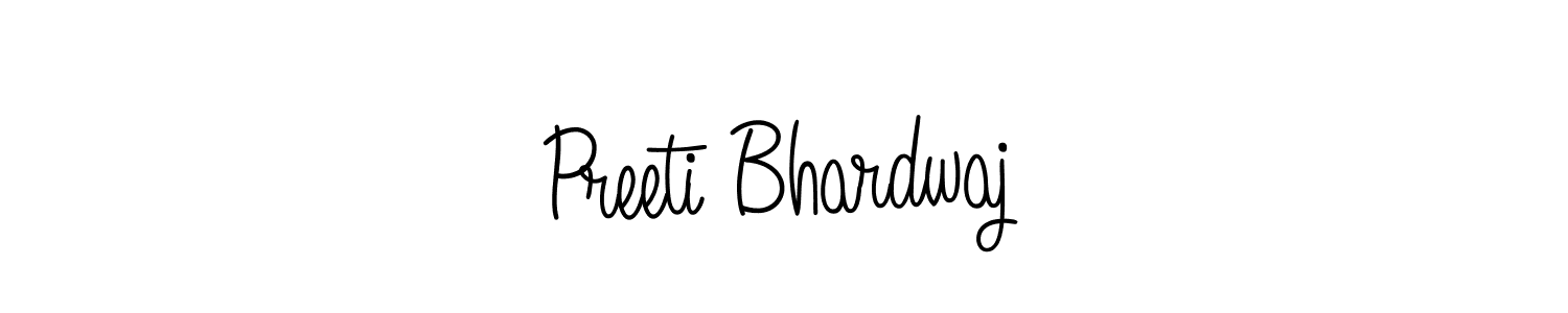 How to make Preeti Bhardwaj signature? Angelique-Rose-font-FFP is a professional autograph style. Create handwritten signature for Preeti Bhardwaj name. Preeti Bhardwaj signature style 5 images and pictures png