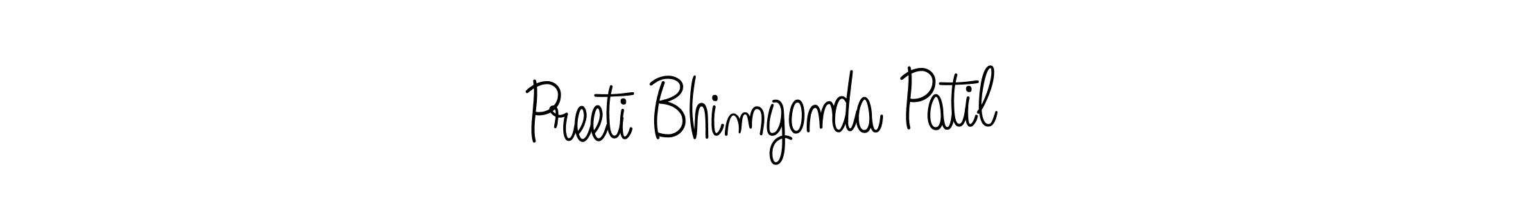Use a signature maker to create a handwritten signature online. With this signature software, you can design (Angelique-Rose-font-FFP) your own signature for name Preeti Bhimgonda Patil. Preeti Bhimgonda Patil signature style 5 images and pictures png