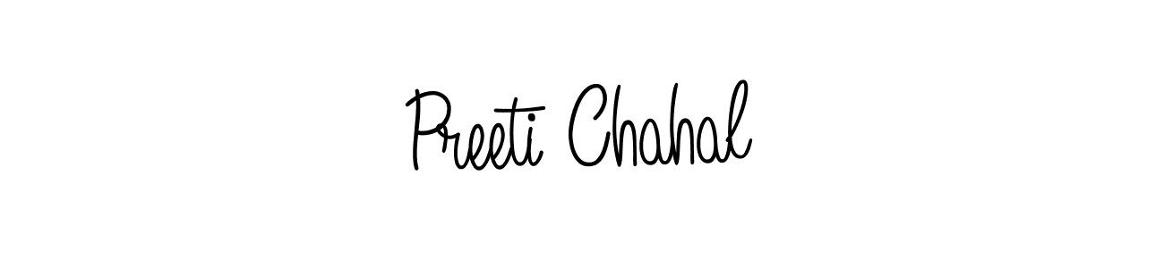 Create a beautiful signature design for name Preeti Chahal. With this signature (Angelique-Rose-font-FFP) fonts, you can make a handwritten signature for free. Preeti Chahal signature style 5 images and pictures png